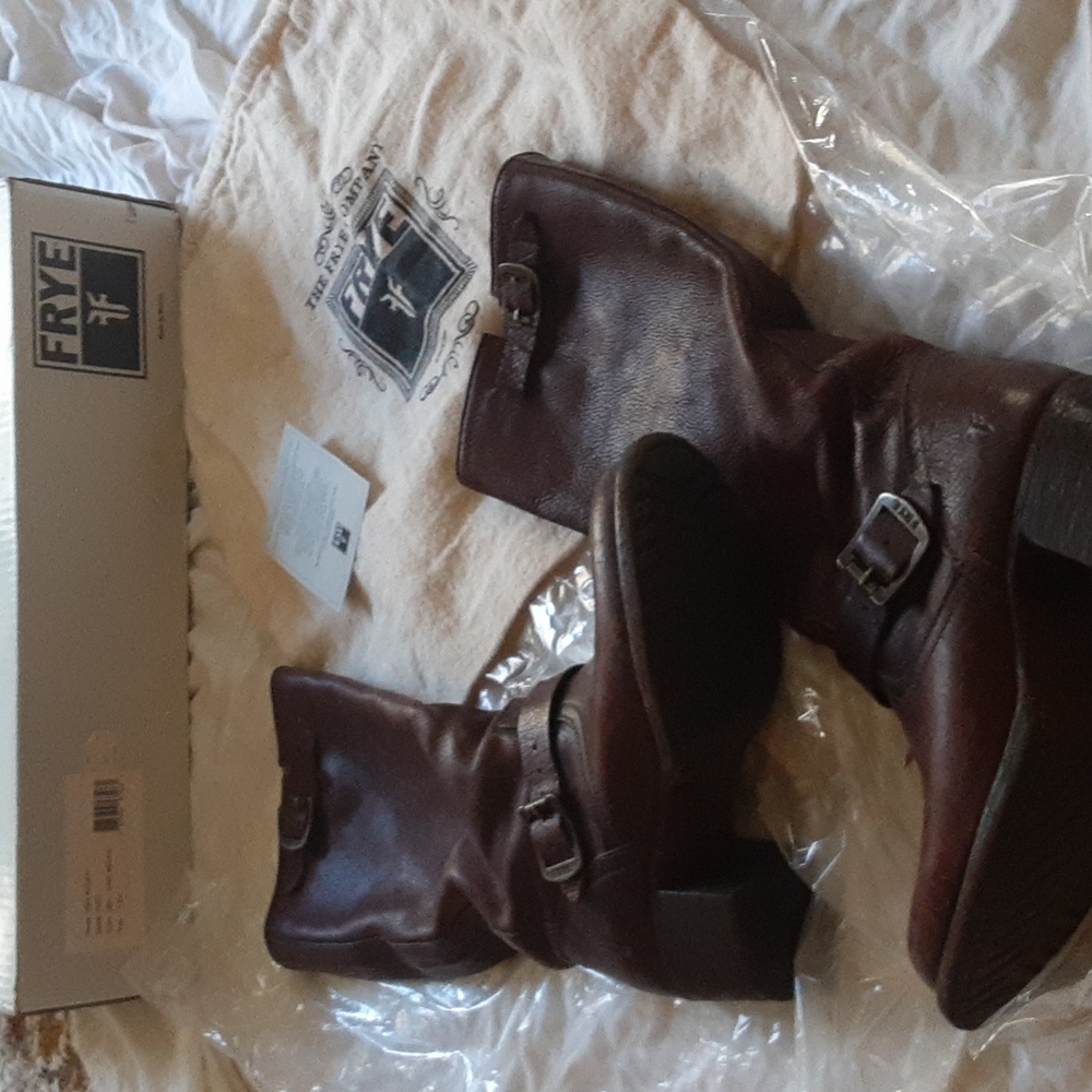 Frye Dk. Brown Vera Slouch Boots